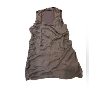 EUC Olivia Moon sleeveless top silk rayon blend Large